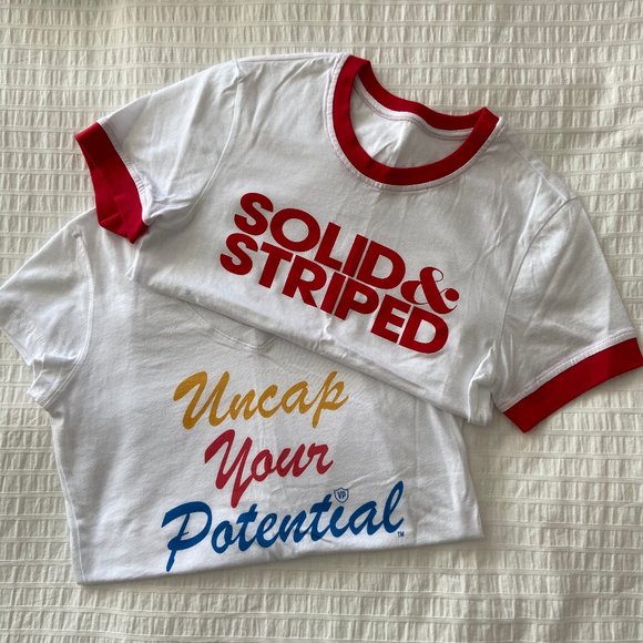 SOLID & STRIPED Tops - Two womens unworn Tee Shirts